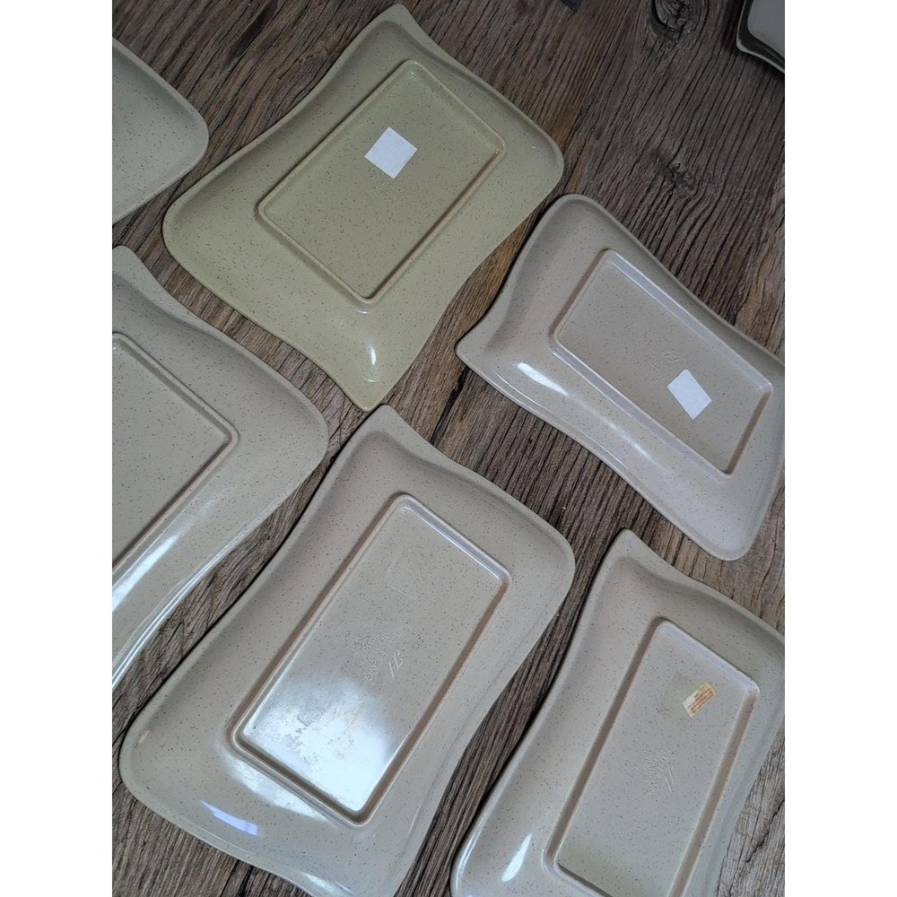 Tai Hong Wei Ware No 1609 Six 8" X 5" Rectangular Sushi Appetizer Plates (6) - Picture 16 of 16